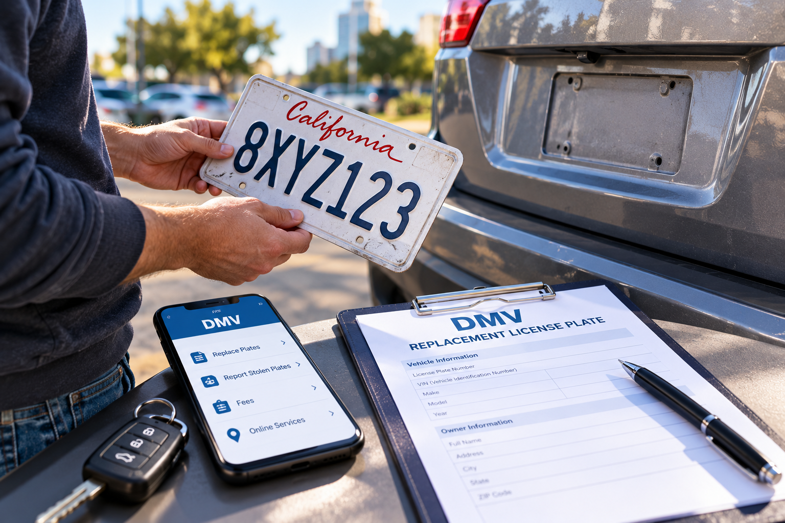 How to Replace Lost or Stolen License Plates: DMV Guide